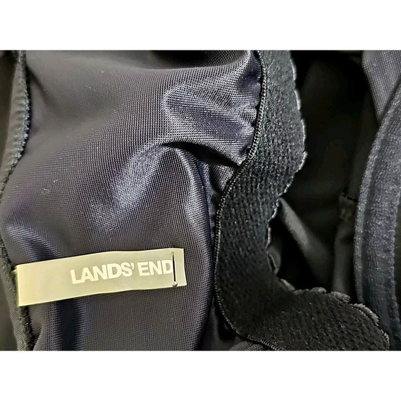 Lands'End ~Woman Plus Size 22W~ Black Swim Top Solid Adjustable Padded Tank. - Picture 4 of 9